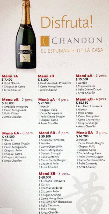 Kitcheng menu