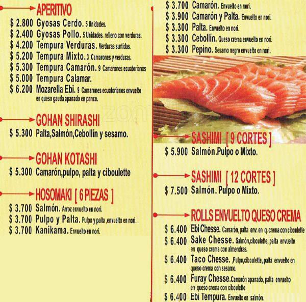 Kitcheng menu