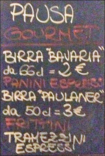 Menu di Pausa Gourmet 