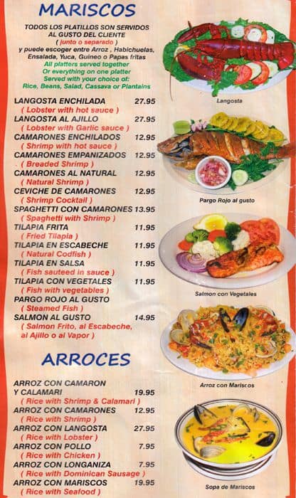 La Familia Restaurant Menu, Menu for La Familia Restaurant, Sunset Park ...