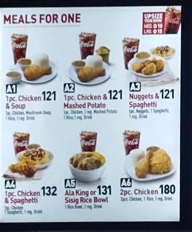 Chicken Ala King Kfc Price