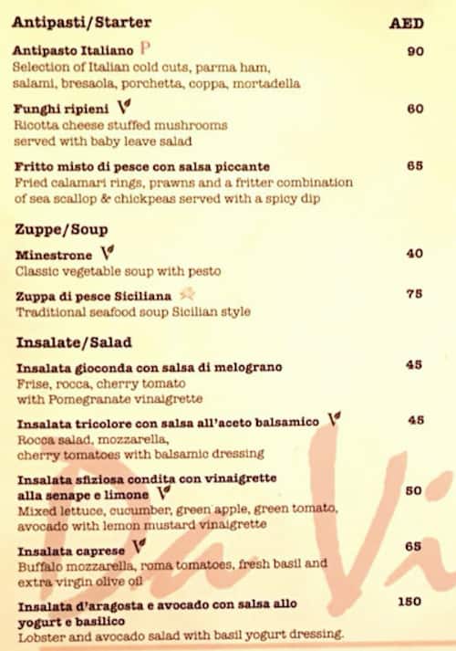 Da Vincis Millennium Airport Hotel Dubai Menu Zomato