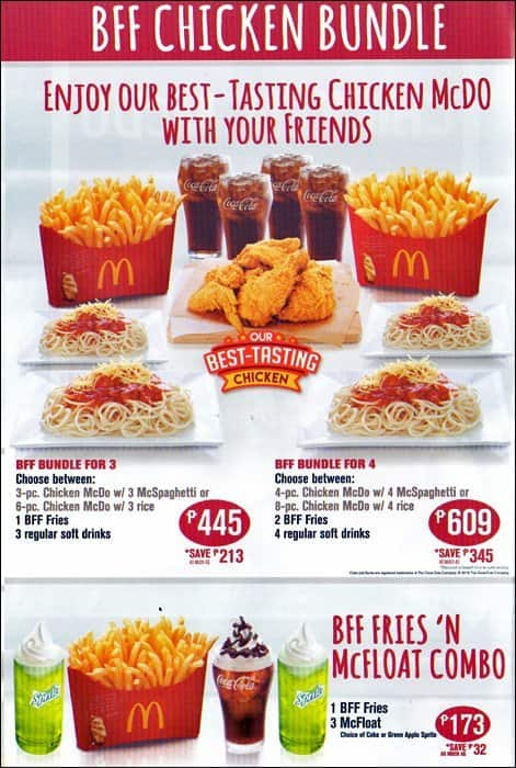 Mcdonald S Menu Menu For Mcdonald S Ermita Manila