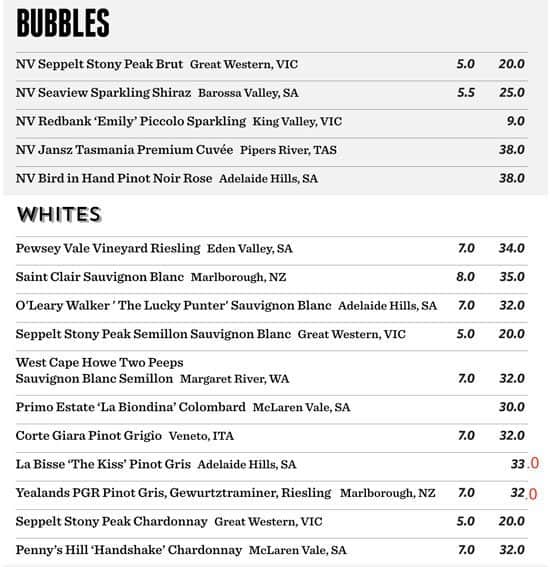 Fountain Inn Hotel Menu, Menu for Fountain Inn Hotel, Eastwood