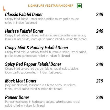 Doner & Gyros - Patiala menu