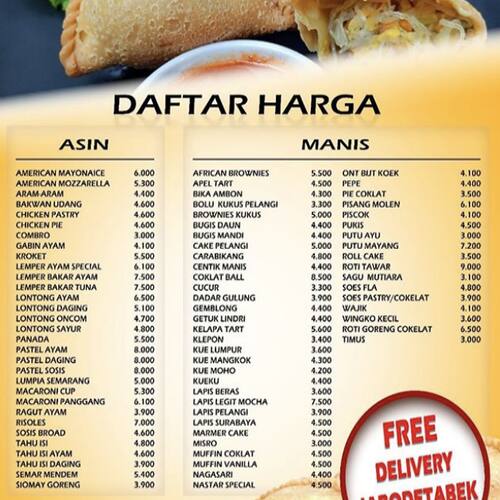 Pastel Ma Cik Menu Menu For Pastel Ma Cik Bogor Tengah Bogor