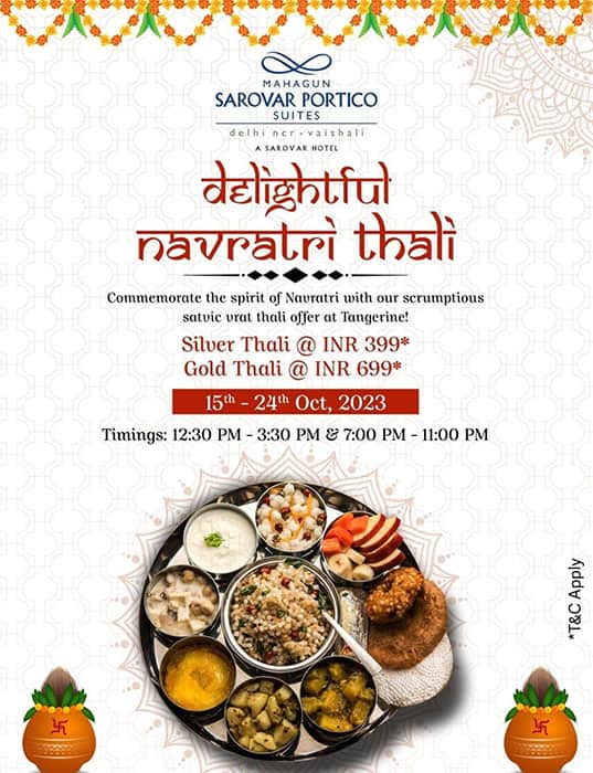 Menu of Tangerine Mahagun Sarovar Portico, Vaishali, Ghaziabad