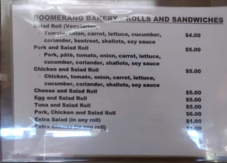 Boomerang Bakery Menu, Menu for Boomerang Bakery, Bexley, Sydney Urbanspoon/Zomato