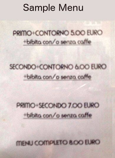 Menu di Al Bar Est 