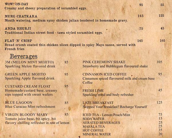 Durban Bunnychow menu