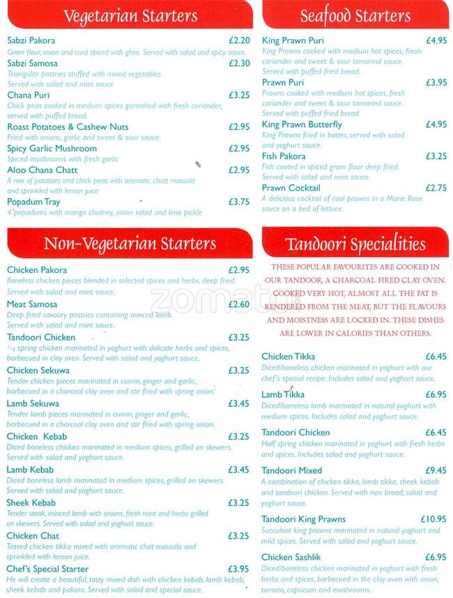 Abdul's Takeaway Edinburgh menu