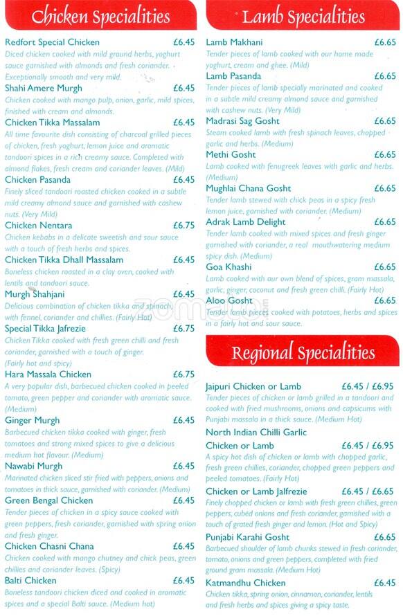 Abdul's Takeaway Edinburgh menu