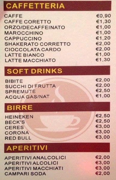 Menu di Dear Coffee 