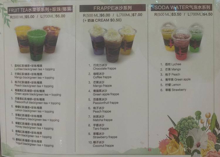 Sushi Chef menu