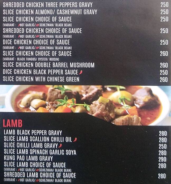 Chilli Dragon The Korean Cafe menu