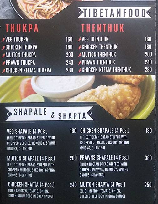 Chilli Dragon The Korean Cafe menu