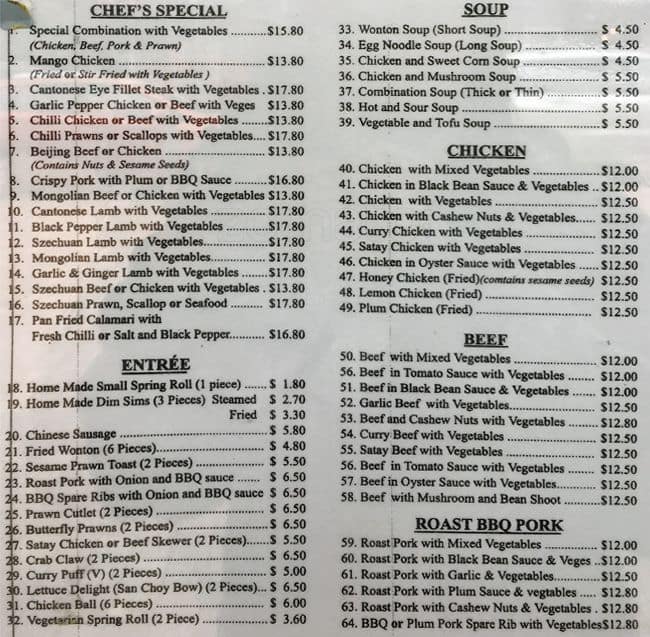 Sun & Mei Chinese and Thai