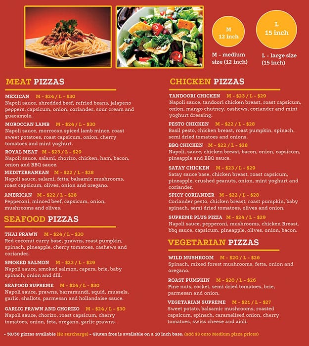 Menu at The Pizza Shop Bli Bli pizzeria, Bli Bli, Unit 13/328 David Low Way