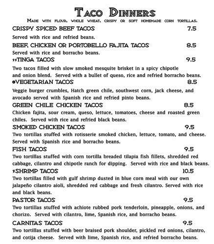 Trudy's menu