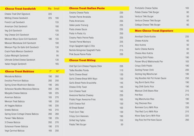 Say Cheese Menu Menu For Say Cheese Kandivali West Mumbai