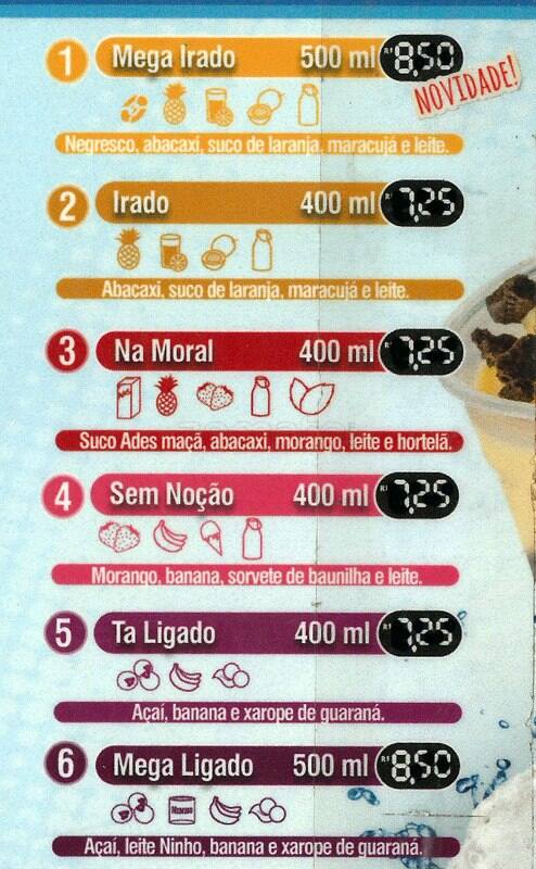 Mini Kalzone cardápio