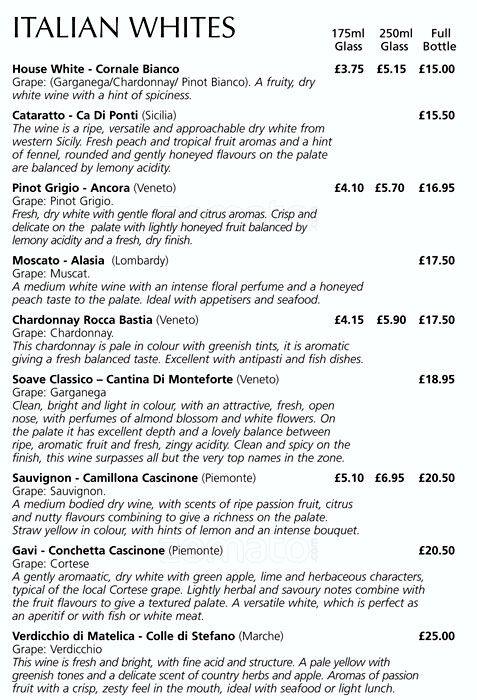Hotel & Restaurant Isis menu