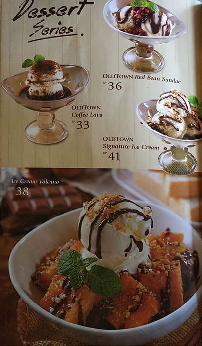 Old Town White Coffee Menu Menu For Old Town White Coffee Serpong Tangerang