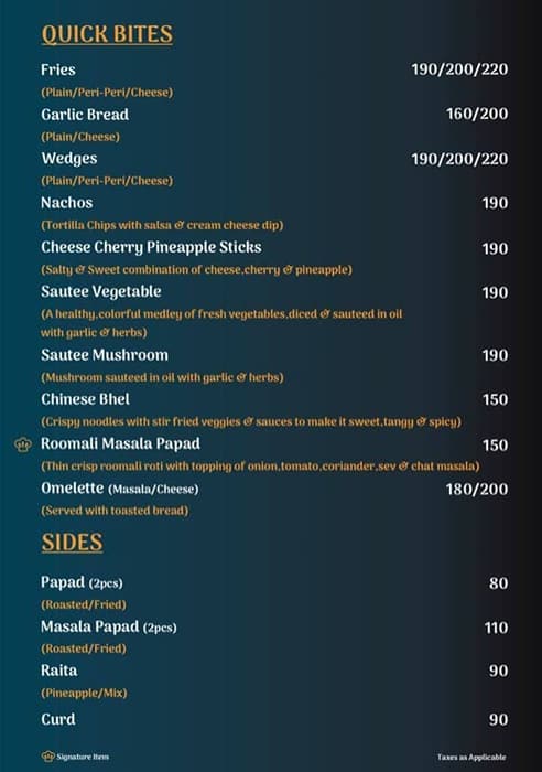 Lazeez menu