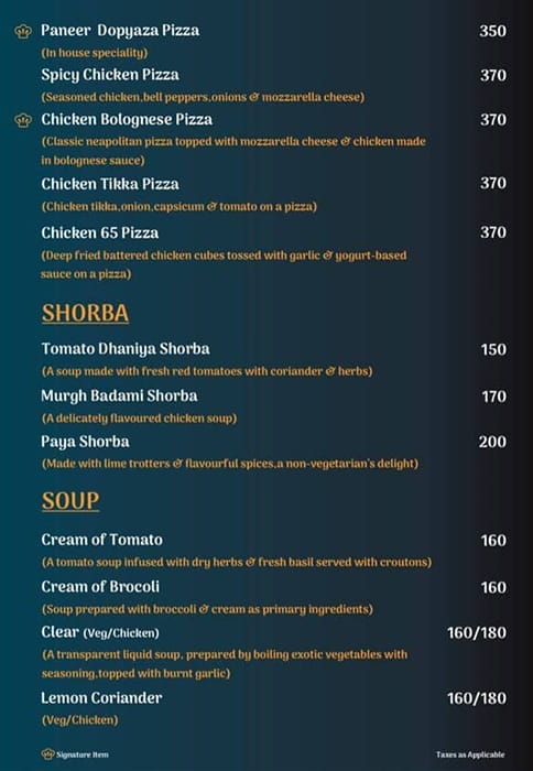 Lazeez menu