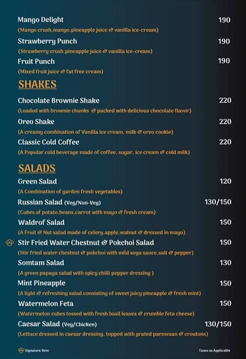 Lazeez menu