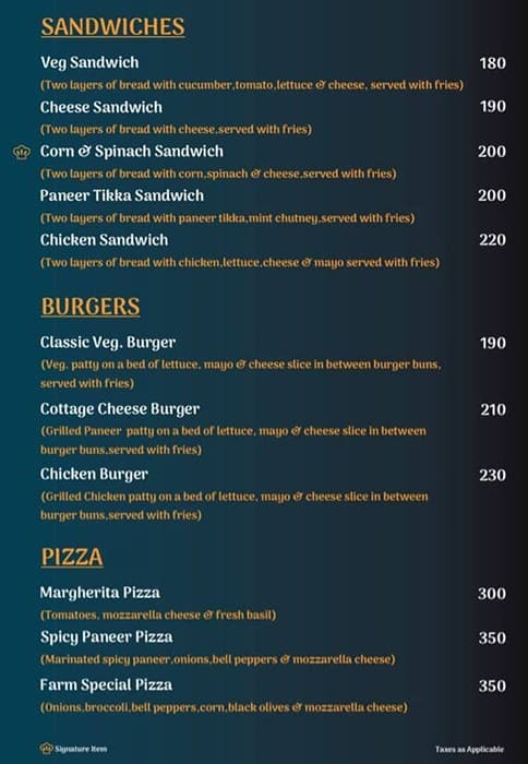 Lazeez menu