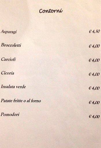 Menu di Il Ragioniere 