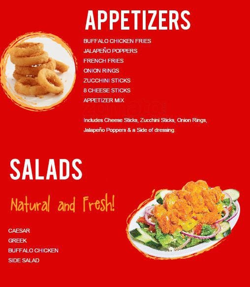 New York Buffalo Wings & Ribs Menu Urbanspoon/Zomato