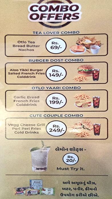 Otlo The Cafe menu