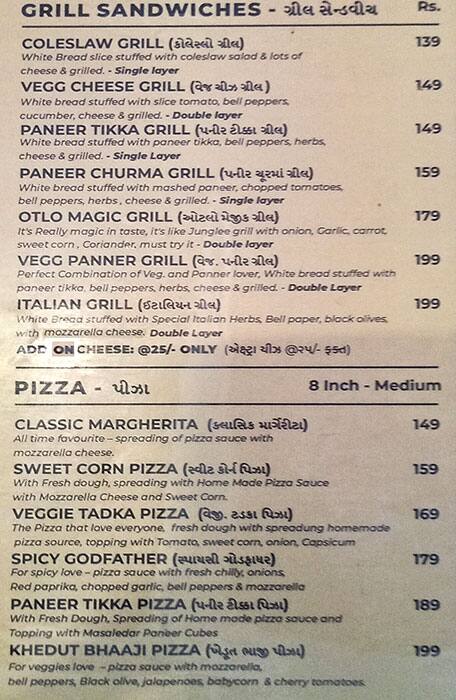 Otlo The Cafe menu