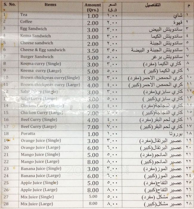 Modern Coffee Shop Menu, Menu for Modern Coffee Shop, Najma, Doha ...