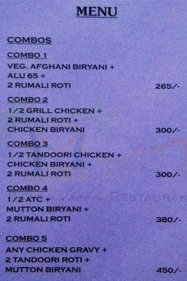 Masttt Indo Arabic menu