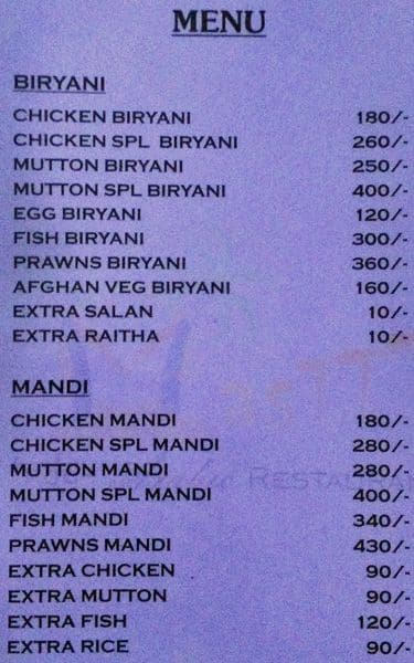 Masttt Indo Arabic menu