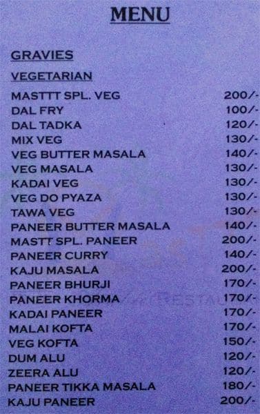 Masttt Indo Arabic menu