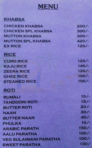 Masttt Indo Arabic menu