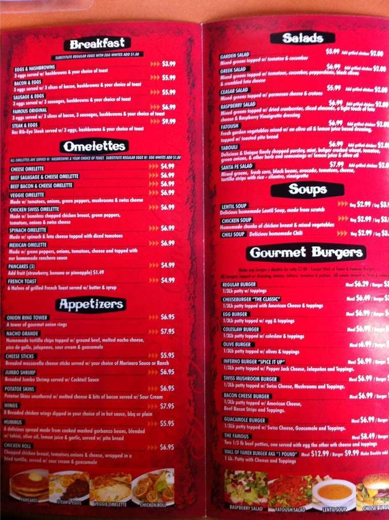 World Famous Grill Menü, World Famous Grill, Claremont, Claremont için