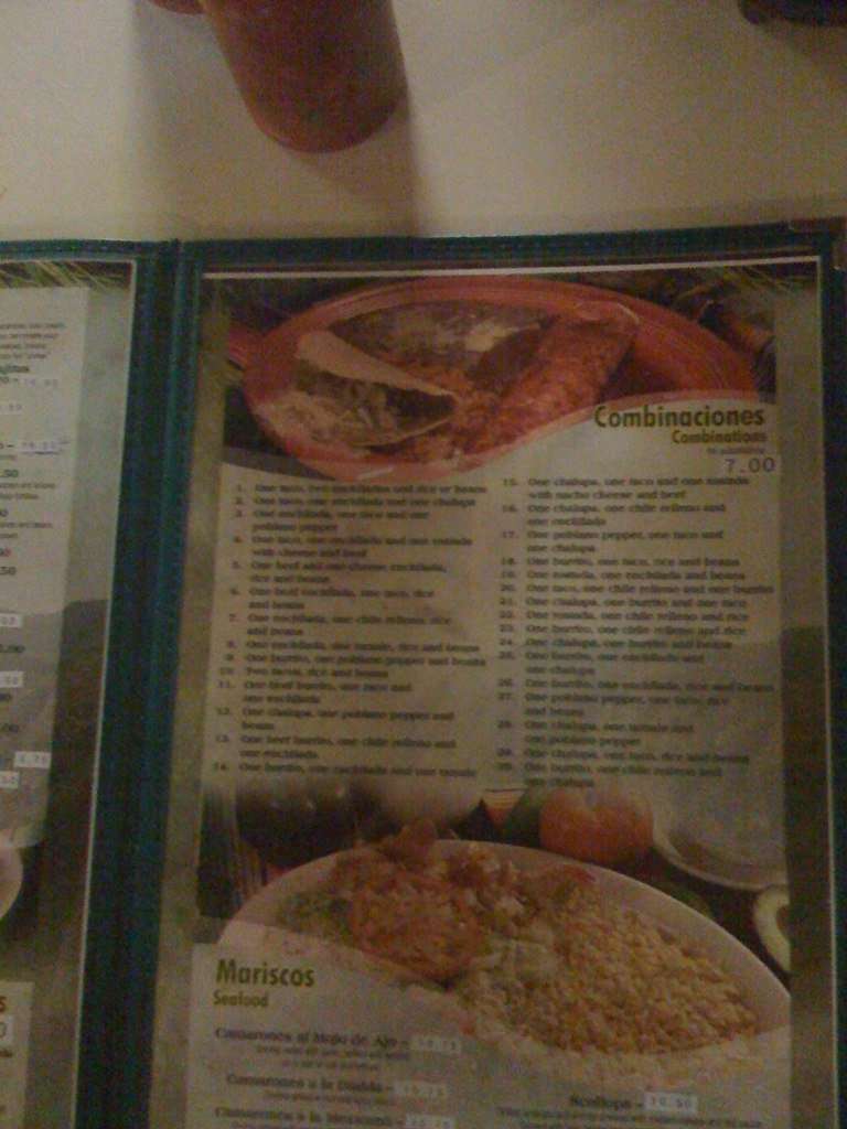 Menu at Lomitas Mexican Restaurant, Webster City