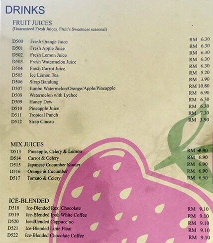 Kafe Strawberry Fields Menu Menu For Kafe Strawberry Fields Pj New Town Selangor