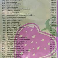 Kafe Strawberry Fields Menu Menu For Kafe Strawberry Fields Pj New Town Selangor