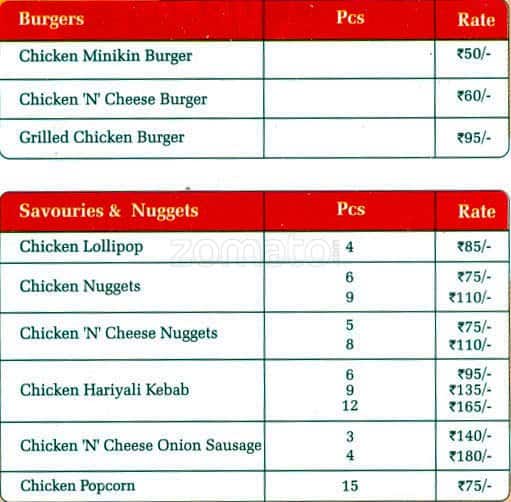 Venky's Xprs Menu, Menu for Venky's Xprs, Bandra Talao, Bandra West