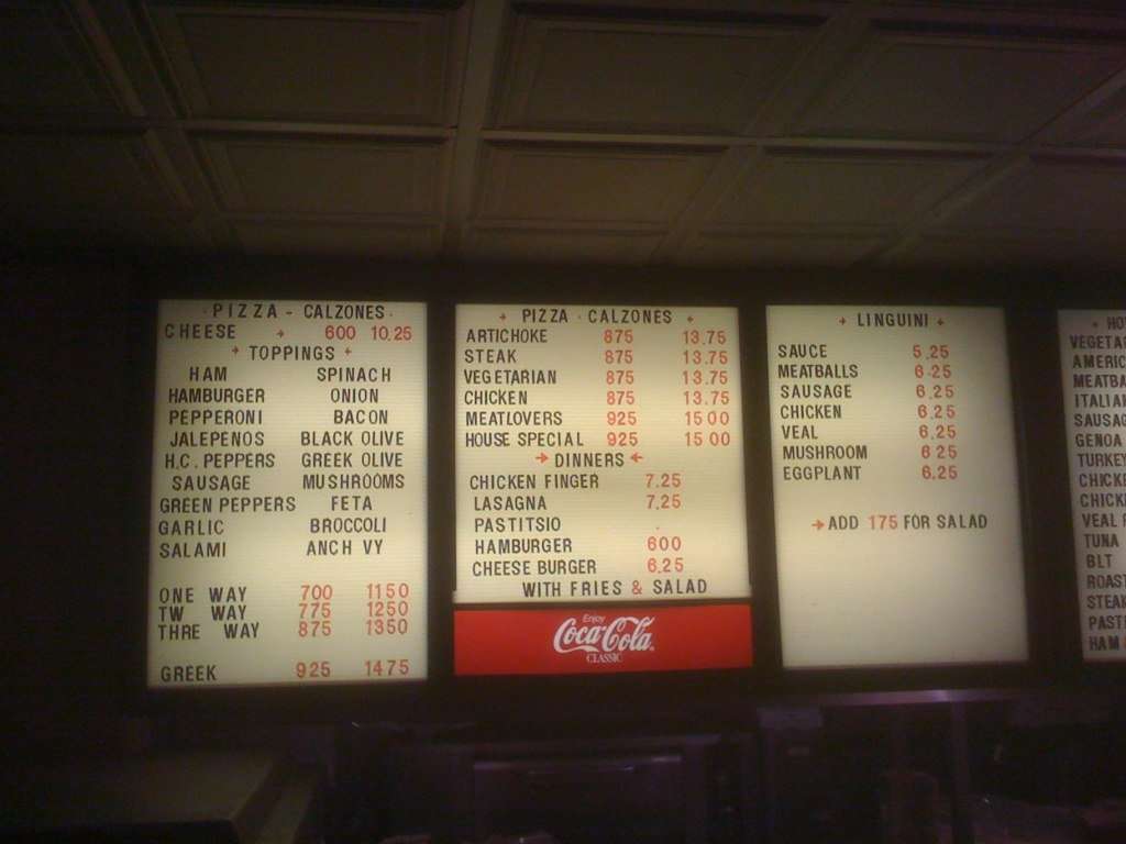 Badger's Island Pizza Menu Urbanspoon/Zomato