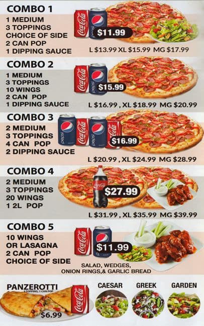 Pizza 4 Ever Menu, Menu for Pizza 4 Ever, Scarborough, Toronto ...
