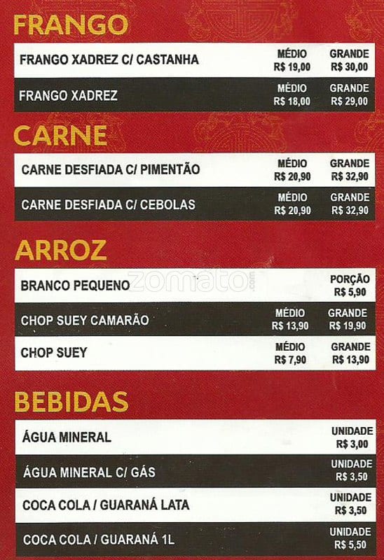 Yakioba Vila Laura cardápio