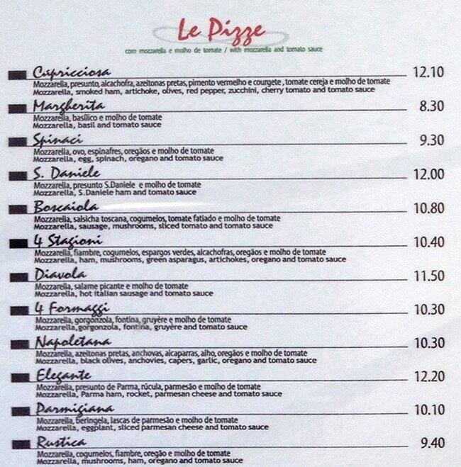 Capricciosa Menu, Menu de Capricciosa, Cascais Centro, Lisboa Zomato