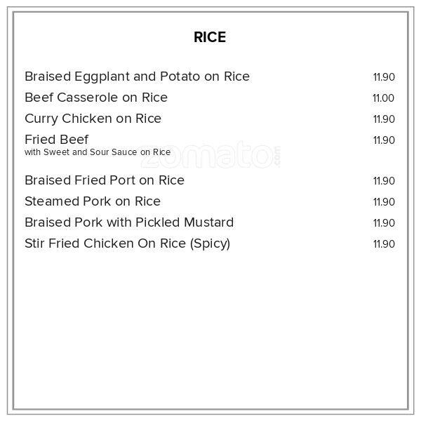 Menu at Noodles 'N Dumplings restaurant, Palmerston North